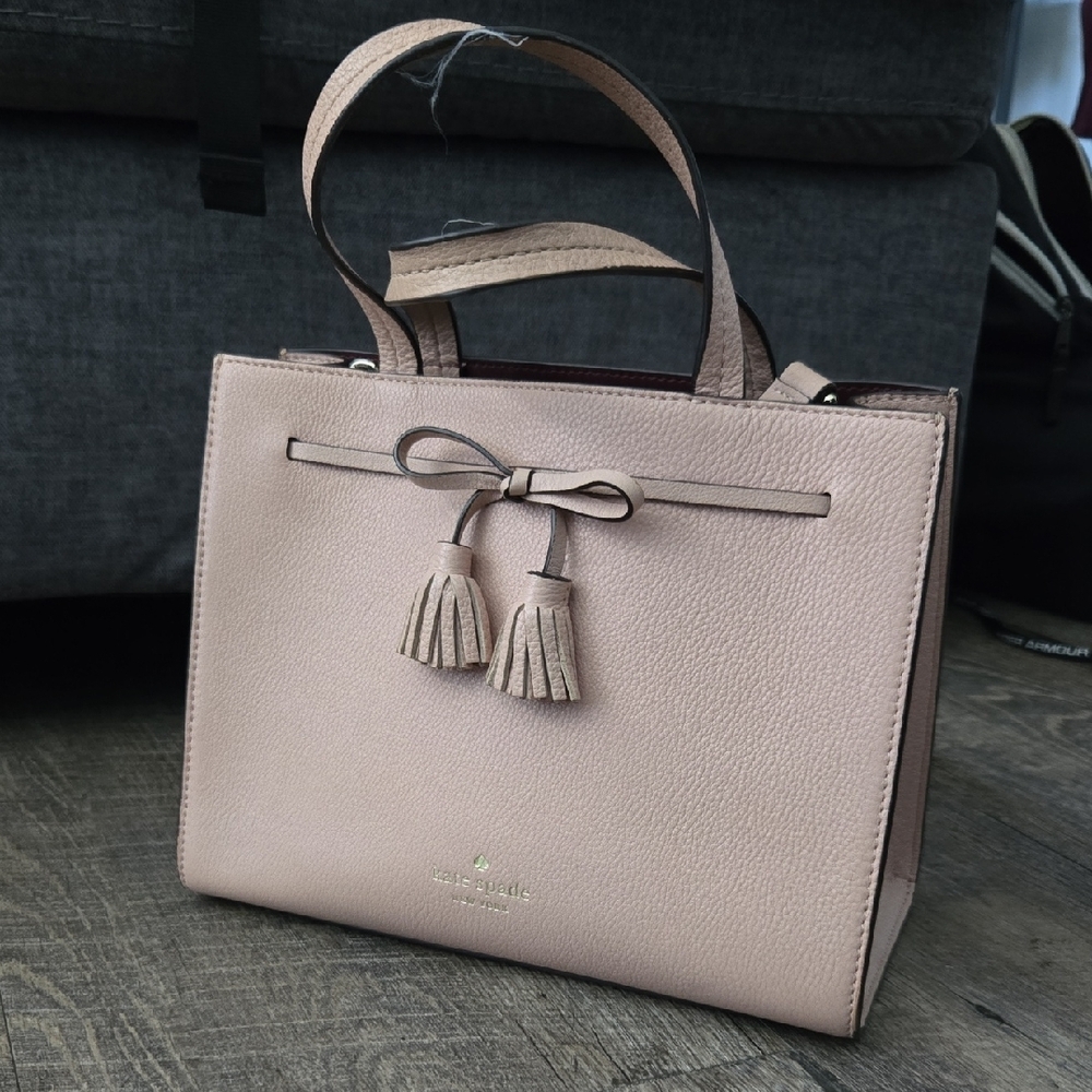 Kate Spade Blush Satchel with Tassels - Picture 2 of 7